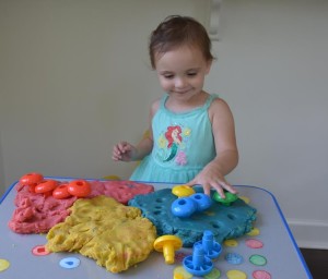 Play Dough and Pegs